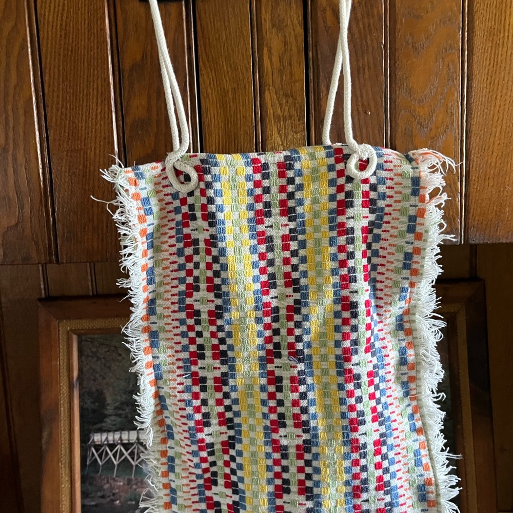 Colorful Woven Tote Bag